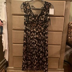 Calvin Klein Poly Spandex Leopard dress-S8